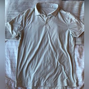 Men’s off white lululemon athletic golf shirt